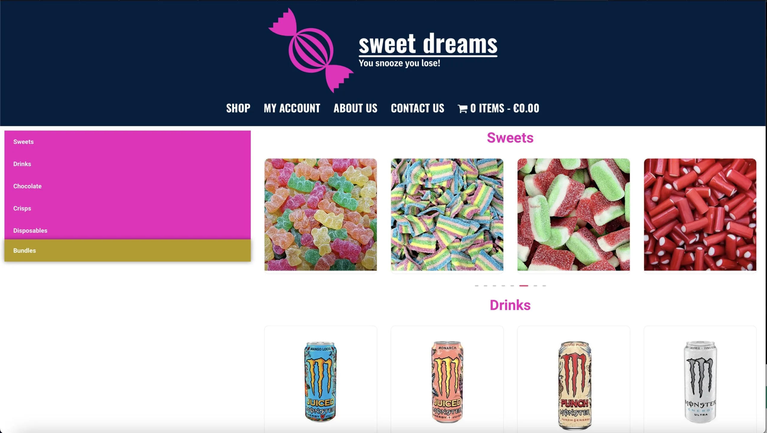 Sweet Dreams Snack Suppliers